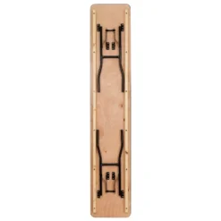 Flash Furniture 8-Foot Rectangular Wood Folding Training / Seminar Table With Smooth Clear Coated Finished Top -Flash Furniture Shop GUEST 68d83534 0451 47e7 85fa 99c393562022