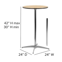 Flash Furniture 24'' Round Wood Cocktail Table With 30'' And 42'' Columns -Flash Furniture Shop GUEST 68dae902 7191 46ac acc0 daccc103016c