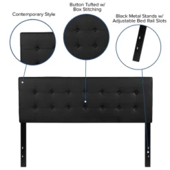 Flash Furniture Lennox Tufted Upholstered Queen Size Headboard In Black Vinyl -Flash Furniture Shop GUEST 696726e0 cb88 44fe 954c 8e080c29039e