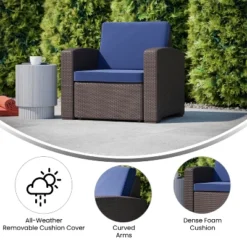 Flash Furniture Seneca Faux Rattan Chair With All-Weather Cushion 13 Flash Furniture Seneca Faux Rattan Chair With All-Weather Cushion -Flash Furniture Shop GUEST 6b9a06db caf6 43d8 bacd a2e9ad286b90
