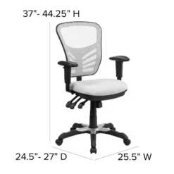 Flash Furniture Mid-Back Mesh Multifunction Executive Swivel Ergonomic Office Chair With Adjustable Arms -Flash Furniture Shop GUEST 6bc153ce ba49 44ed 87d8 6d19e2688c14