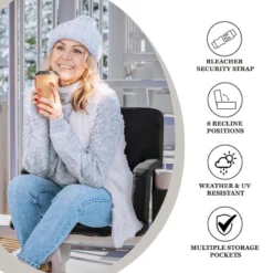 Flash Furniture Malta Portable Heated Reclining Stadium Chair With Armrests, Heated Padded Back & Heated Seat With Dual Storage Pockets And Backpack Straps -Flash Furniture Shop GUEST 6c41b7a3 8243 4c53 a649 9536fbd83c34