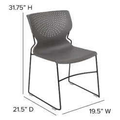 Flash Furniture HERCULES Series 661 Lb. Capacity Gray Full Back Stack Chair With Black Powder Coated Frame 15 Flash Furniture HERCULES Series 661 Lb. Capacity Gray Full Back Stack Chair With Black Powder Coated Frame -Flash Furniture Shop GUEST 6de4cf8a db7c 4060 ae0e 4c7a47e3c302