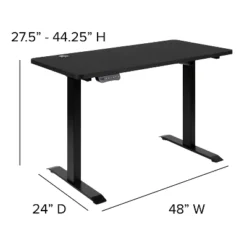 Flash Furniture Electric Height Adjustable Standing Desk - Table Top 48" Wide - 24" Deep -Flash Furniture Shop GUEST 6e55cbf4 6372 4d84 8a29 ba73fe0219ba
