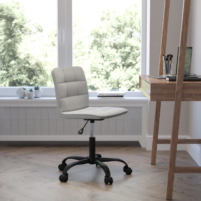 Flash Furniture Sorrento Home And Office Armless Task Office Chair With Tufted Back/Seat 14 Flash Furniture Sorrento Home And Office Armless Task Office Chair With Tufted Back/Seat - Image 14