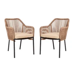 Flash Furniture Kallie Set Of 2 Aluminum Framed Stackable All-Weather Woven Club Chairs With Rounded Arms & Zippered Seat Cushions 26 Flash Furniture Kallie Set Of 2 Aluminum Framed Stackable All-Weather Woven Club Chairs With Rounded Arms & Zippered Seat Cushions -Flash Furniture Shop GUEST 6f64f9b1 4522 4623 bd3f b895c8aeedef