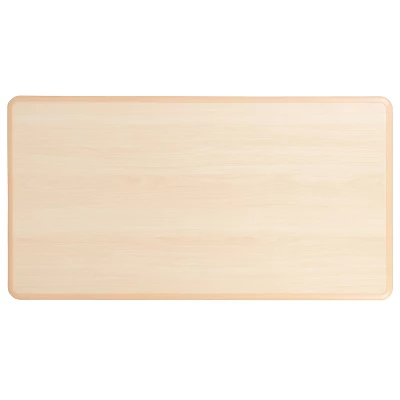 Flash Furniture 23.625"W X 47.25"L Rectangular Plastic Height Adjustable Activity Table Set With 4 Chairs 4 Flash Furniture 23.625"W X 47.25"L Rectangular Plastic Height Adjustable Activity Table Set With 4 Chairs - Image 4