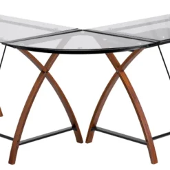 Glass L-Shape Desk With Pull-Out Keyboard Tray - Flash Furniture 8 Glass L-Shape Desk With Pull-Out Keyboard Tray - Flash Furniture -Flash Furniture Shop GUEST 70324cd4 c1df 412c 9ad2 e97849140e9d