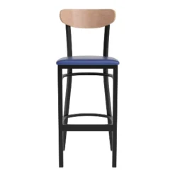 Flash Furniture Wright Commercial Grade Barstool With 500 LB. Capacity Steel Frame, Solid Wood Seat, And Boomerang Back -Flash Furniture Shop GUEST 7092f70f cee9 4c07 86a6 d58054391efa