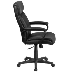 Flash Furniture Raya High Back Black LeatherSoft Executive Swivel Office Chair With Slight Mesh Accent And Arms -Flash Furniture Shop GUEST 7096a8a7 16ef 436a 9d2a a38409758ac6