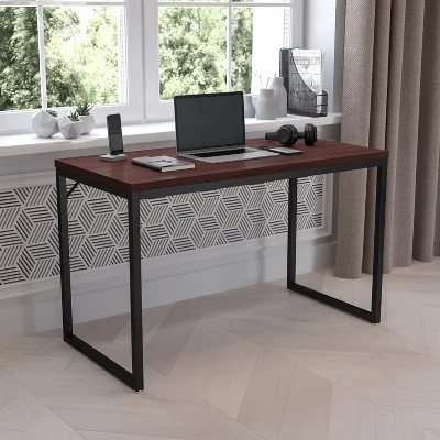 Flash Furniture Tiverton Industrial Modern Desk - Commercial Grade Office Computer Desk And Home Office Desk - 47" Long 1 Flash Furniture Tiverton Industrial Modern Desk - Commercial Grade Office Computer Desk And Home Office Desk - 47" Long