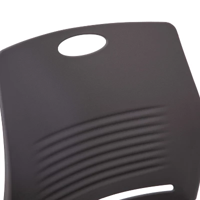 Flash Furniture HERCULES Series Commercial Grade 660 Lb. Capacity Plastic Stack Chair With Powder Coated Sled Base Frame And Integrated Carrying Handle 7 Flash Furniture HERCULES Series Commercial Grade 660 Lb. Capacity Plastic Stack Chair With Powder Coated Sled Base Frame And Integrated Carrying Handle - Image 7