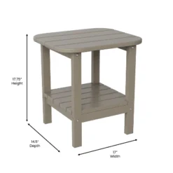 Flash Furniture Newport HDPE 2-Tier Adirondack Side Table - All-Weather - Indoor/Outdoor -Flash Furniture Shop GUEST 72b18254 cff1 4ff6 80f1 f8b0fb121ca0