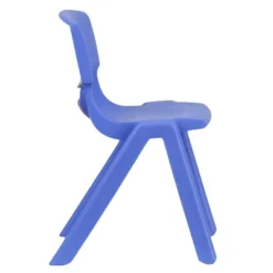 Flash Furniture 4 Pack Blue Plastic Stackable School Chair With 13.25'' Seat Height -Flash Furniture Shop GUEST 740dabc8 f412 4a79 9d20 6ec217fd903d