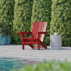 Flash Furniture Halifax Adirondack Chair With Cup Holder, Weather Resistant HDPE Adirondack Chair -Flash Furniture Shop GUEST 74a7463f bc33 47a3 b29a 39077f9a44e1