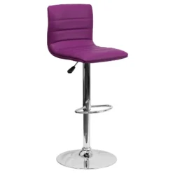 Flash Furniture Modern Vinyl Adjustable Height Barstool With Horizontal Stitch Back -Flash Furniture Shop GUEST 7549a2a8 ea54 4a66 9a3e 6302e7ee0b56