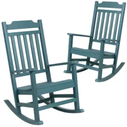 Flash Furniture Set Of 2 Winston All-Weather Faux Wood Rocking Chair -Flash Furniture Shop GUEST 76e740f9 f170 41e8 a6cd 2a32302d7f03