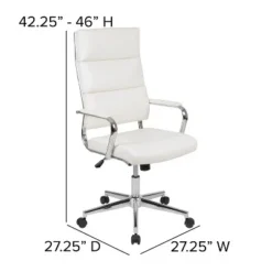 Flash Furniture Hansel High Back White LeatherSoft Contemporary Panel Executive Swivel Office Chair -Flash Furniture Shop GUEST 77272995 a897 4681 8017 54210118a430