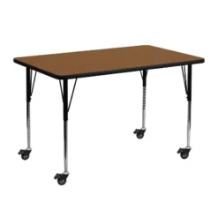 Flash Furniture Mobile 24''W X 48''L Rectangular HP Laminate Activity Table - Standard Height Adjustable Legs -Flash Furniture Shop GUEST 776190cf bcd8 44b0 a199 459bd4cd41c5