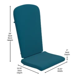 Flash Furniture Charlestown Set Of 2 All-Weather Poly Resin Wood Adirondack Chairs With Cushions For Deck, Porch, And Patio -Flash Furniture Shop GUEST 77deef07 99ad 403f a537 a60e085ae254