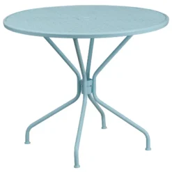 Flash Furniture Oia Commercial Grade 35.25" Round Indoor-Outdoor Steel Patio Table With Umbrella Hole -Flash Furniture Shop GUEST 78024bfa 371e 48f4 88db 83a3e4bc0988