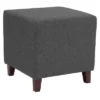 Flash Furniture Ascalon Taut Upholstered Cube Ottoman Pouf