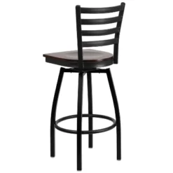 Flash Furniture Black Ladder Back Swivel Metal Barstool -Flash Furniture Shop GUEST 7998c6db 132a 439a 93ee ceedb9f50513