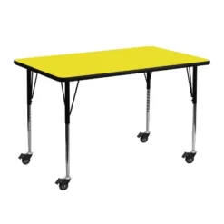 Flash Furniture Mobile 24''W X 48''L Rectangular HP Laminate Activity Table - Standard Height Adjustable Legs -Flash Furniture Shop GUEST 79abf887 5fa3 458a 82da 1f6fd8d3fcfd