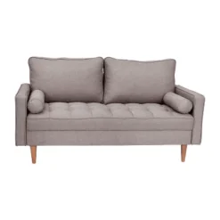Flash Furniture Hudson Mid-Century Modern Loveseat Sofa With Tufted Upholstery & Solid Wood Legs -Flash Furniture Shop GUEST 7daa8663 aff2 4497 a631 0ecb6c1291f3