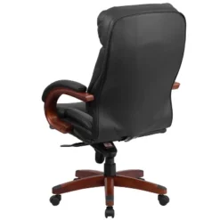 Flash Furniture High Back Black LeatherSoft Executive Ergonomic Office Chair With Synchro-Tilt Mechanism, Mahogany Wood Base And Arms 14 Flash Furniture High Back Black LeatherSoft Executive Ergonomic Office Chair With Synchro-Tilt Mechanism, Mahogany Wood Base And Arms -Flash Furniture Shop GUEST 7dbd341e 86e1 4df0 9e5d 1d1874d0532b