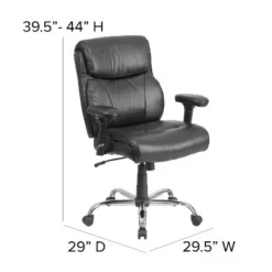 Flash Furniture HERCULES Series Big & Tall 400 Lb. Rated Swivel Ergonomic Task Office Chair With Clean Line Stitching And Adjustable Arms -Flash Furniture Shop GUEST 7e1fe0a9 3e21 4c18 a833 b1396fc6961b