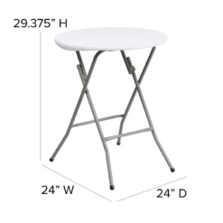 Flash Furniture 2-Foot Round Granite White Plastic Folding Table -Flash Furniture Shop GUEST 7f011ec1 c663 4534 8446 fde29fd6fb5c