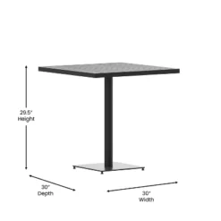 Flash Furniture Outdoor Patio Bistro Dining Table With Faux Teak Poly Slats -Flash Furniture Shop GUEST 7f211aa2 c27e 4a84 bdcc 36b46eb93a05