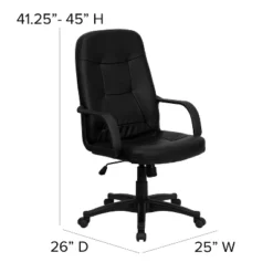 Flash Furniture Holly High Back Black Glove Vinyl Executive Swivel Office Chair With Arms -Flash Furniture Shop GUEST 7fc50d18 5c3a 4737 a284 ba759130cb88