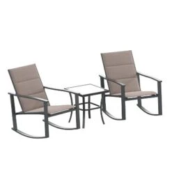 Flash Furniture Brazos 3 Piece Outdoor Rocking Chair Bistro Set With Flex Comfort Material And Metal Framed Glass Top Table -Flash Furniture Shop GUEST 8004bb93 e1c4 49ab 8fda 60598c43d777