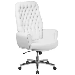 Flash Furniture High Back Traditional Tufted LeatherSoft Executive Swivel Office Chair With Silver Welt Arms -Flash Furniture Shop GUEST 8179b5fb ce41 43eb be33 47f3f48ad989