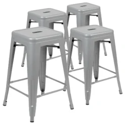 Flash Furniture 24" High Metal Counter-Height, Indoor Bar Stool - Stackable Set Of 4 24 Flash Furniture 24" High Metal Counter-Height, Indoor Bar Stool - Stackable Set Of 4 -Flash Furniture Shop GUEST 81b84e43 ecba 4f11 ac6e 4bc64428df40