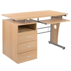 Flash Furniture Computer Desk With Three Drawer Single Pedestal And Pull-Out Keyboard Tray -Flash Furniture Shop GUEST 829a3cc7 7fa3 4707 94c3 0a97a886ae6c
