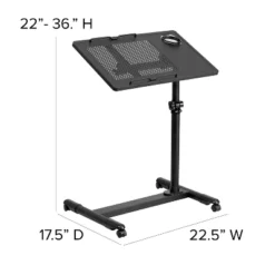 Black Adjustable Height Steel Mobile Computer Desk - Flash Furniture 10 Black Adjustable Height Steel Mobile Computer Desk - Flash Furniture -Flash Furniture Shop GUEST 85d83b7b 14ff 4e67 b134 92b10b935b73
