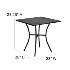 Flash Furniture Oia Commercial Grade Square Patio Table -Flash Furniture Shop GUEST 863564a8 1c40 448d a134 4f514358b85b