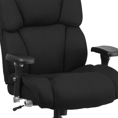 Flash Furniture HERCULES Series 24/7 Intensive Use Big & Tall 400 Lb. Rated Executive Swivel Ergonomic Office Chair With Lumbar Knob And Tufted Headrest & Back 4 Flash Furniture HERCULES Series 24/7 Intensive Use Big & Tall 400 Lb. Rated Executive Swivel Ergonomic Office Chair With Lumbar Knob And Tufted Headrest & Back - Image 4