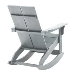 Flash Furniture Finn Modern Commercial Grade All-Weather 2-Slat Poly Resin Wood Rocking Adirondack Chair With Rust Resistant Stainless Steel Hardware -Flash Furniture Shop GUEST 86d0ea5f aad7 4595 a827 586e52661050