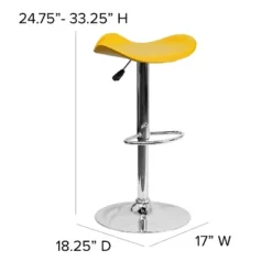 Flash Furniture Contemporary Vinyl Adjustable Height Barstool With Wavy Seat And Chrome Base 17 Flash Furniture Contemporary Vinyl Adjustable Height Barstool With Wavy Seat And Chrome Base -Flash Furniture Shop GUEST 87159a3f 3704 4704 ad1a 2d006ab0e805