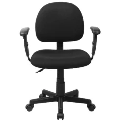 Flash Furniture Wayne Mid-Back Black Fabric Swivel Task Office Chair With Adjustable Arms 16 Flash Furniture Wayne Mid-Back Black Fabric Swivel Task Office Chair With Adjustable Arms -Flash Furniture Shop GUEST 8836ac5c eb02 4168 9e3a e30b935fe047