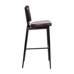 Flash Furniture Kenzie Commercial Grade Mid-Back Barstools - LeatherSoft Upholstery - Iron Frame With Integrated Footrest - Set Of 2 -Flash Furniture Shop GUEST 89398199 5848 40a0 a7e1 29461f93afc2