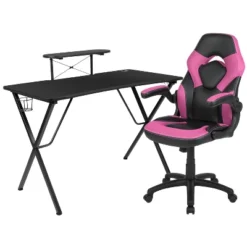 Flash Furniture Gaming Desk And Racing Chair Set With Cup Holder, Headphone Hook, And Monitor/Smartphone Stand -Flash Furniture Shop GUEST 8a12d3f1 6910 41d5 a1ae 995cd7cea7f0