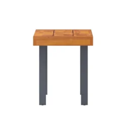 Flash Furniture Martindale Solid Acacia Wood Patio Dining Bench For 2 With Slatted Top And Black Flared Wooden Legs In A Natural Finish -Flash Furniture Shop GUEST 8b0dace8 7381 466b bf89 008256099f6d