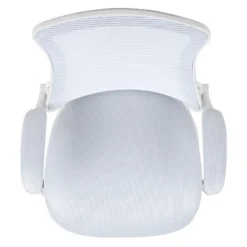 Flash Furniture Mid-Back White Mesh Swivel Ergonomic Task Office Chair With White Frame And Flip-Up Arms -Flash Furniture Shop GUEST 8b8f7c2d c926 47b3 b16a 6d126ed980ee