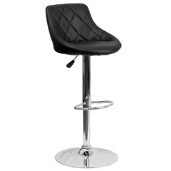 Flash Furniture Contemporary Vinyl Bucket Seat Adjustable Height Barstool With Diamond Pattern Back And Chrome Base -Flash Furniture Shop GUEST 8ca52201 f2cf 4862 a97f 47cff251d4e5