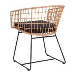 Flash Furniture Devon Set Of 2 Indoor/Outdoor Patio Boho Club Chairs, Rope With PE Wicker Rattan, Cushions And Sled Base -Flash Furniture Shop GUEST 8e8aeb61 d3e6 401f bd3e 8dea621a2bc3